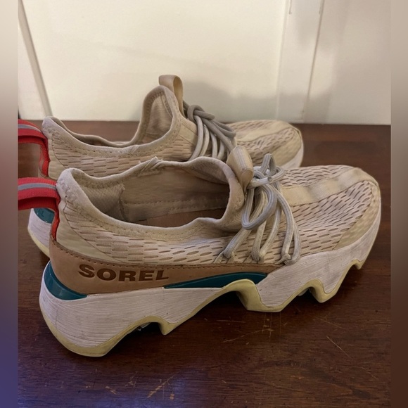 Sorel Tan Sneakers with Red and Green Details - Picture 4 of 7